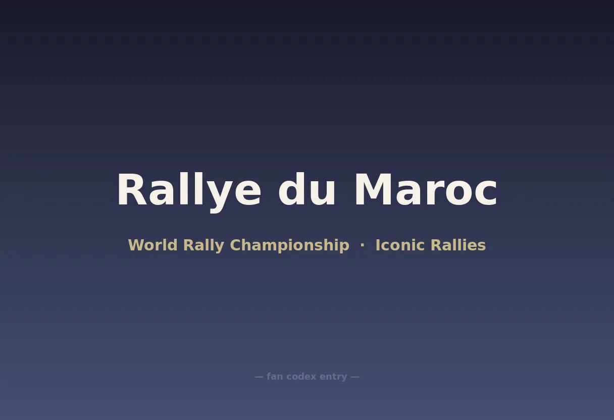 Rallye du Maroc