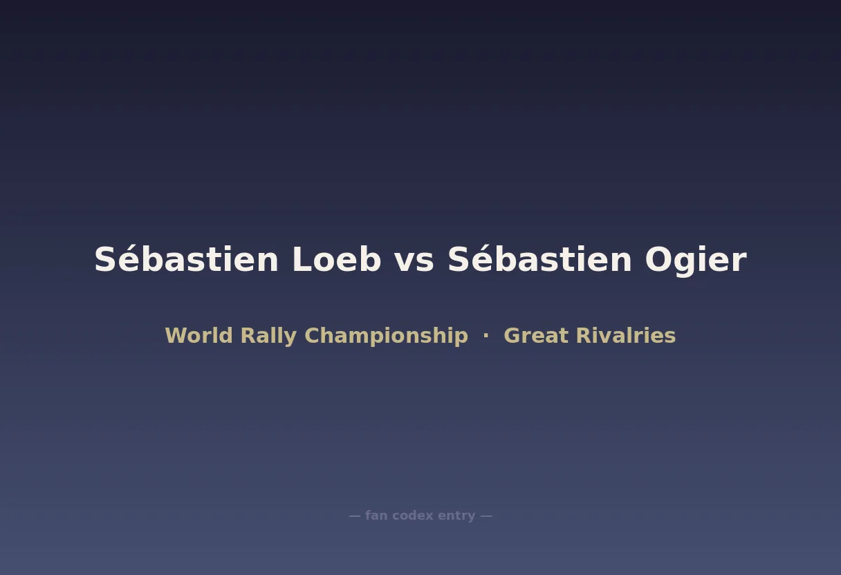Sébastien Loeb vs Sébastien Ogier