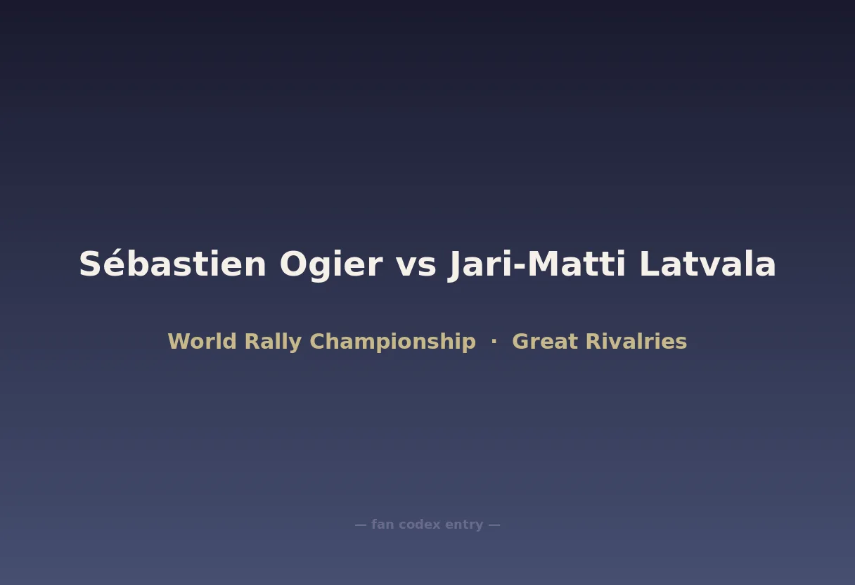 Sébastien Ogier vs Jari-Matti Latvala
