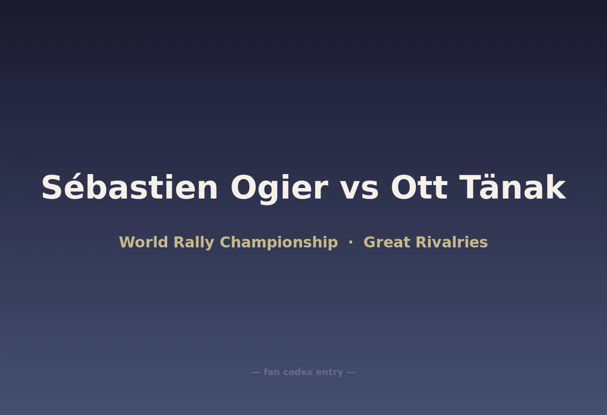 Sébastien Ogier vs Ott Tänak
